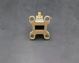 What are the common connector types for Right Angle Waveguide To Coaxial Adapter?